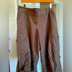 Marisa fit lift size 8 brown cargo pants
